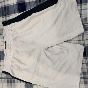 White and Black Athletic Shorts